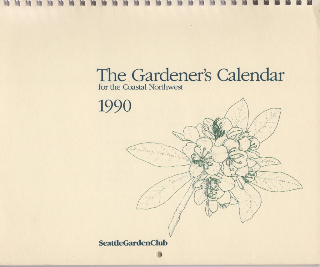 SGC Archives: 1990 Gardener's Calendar