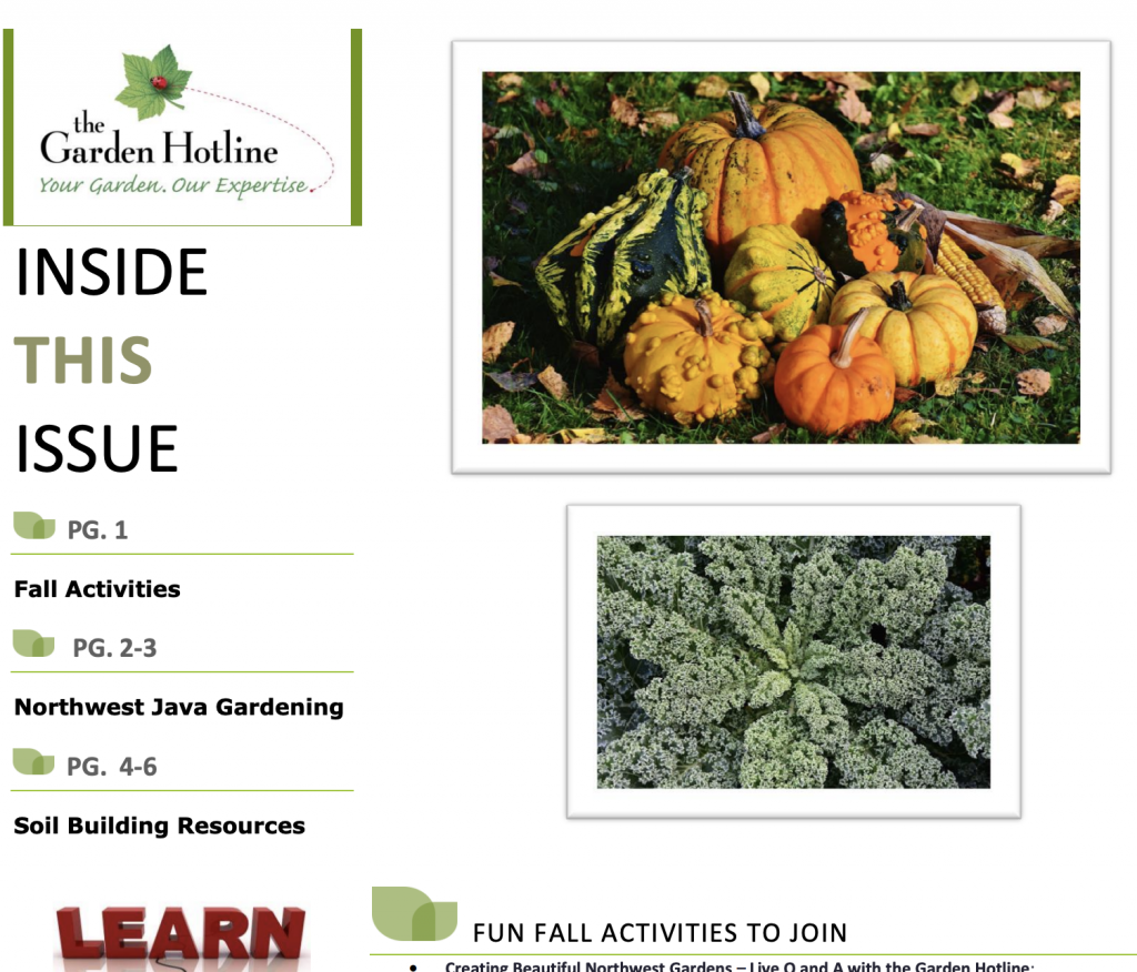 Garden Hotline Newsletter