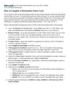 How to fill out Entry Card