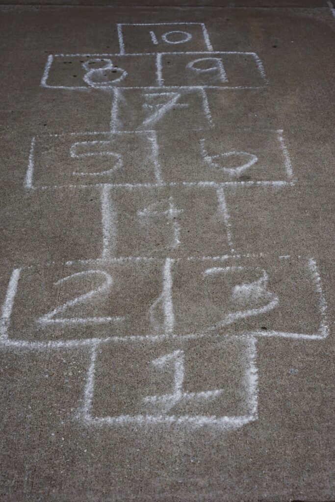 Homemade Hopscotch