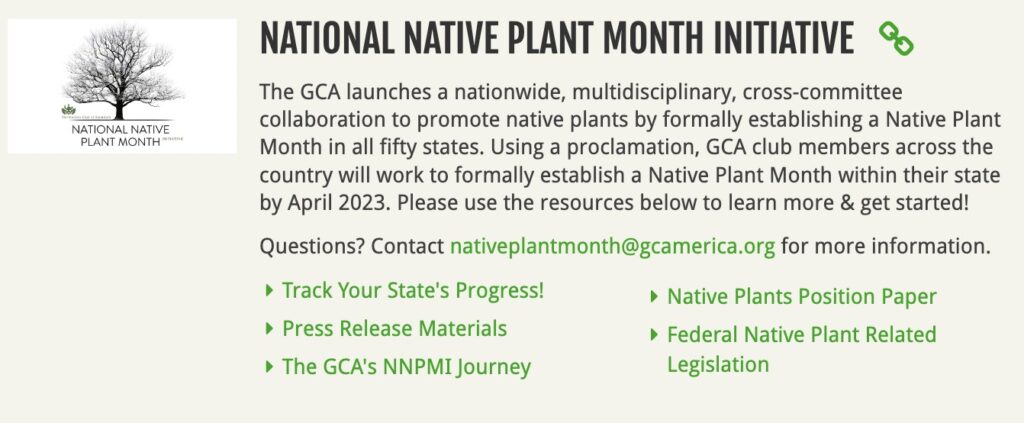 Native Plant Month